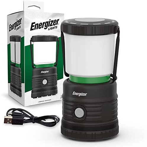 Energizer Linterna LED recargable para camping, luz superbrillante, linternas resistentes para emergencias, senderismo y pesca