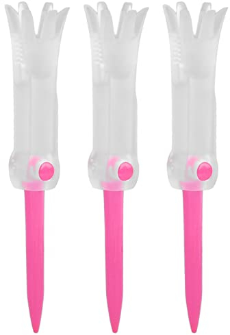 Alvinlite Premium Golf Tees – Faltbare Golf Tees Unzerbrechliche Golf Tees(Rosa) Trainings-Golf-Tee