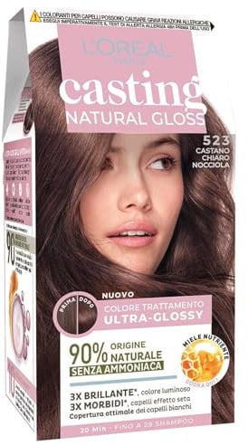 L'Oréal Paris Casting Natural Gloss Hellbraun Haselnuss 523
