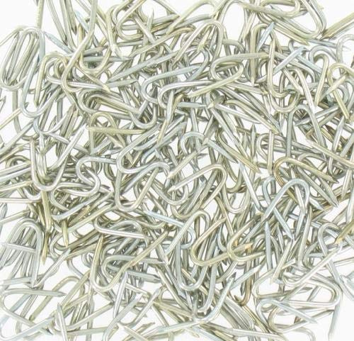 Garmix Crampen en acier de type U, clous en U, pinces pour la fixation de clôtures, clôture en treillis métallique, brise-vue galvanisés (31 x 3,10 mm, 250 pièces)