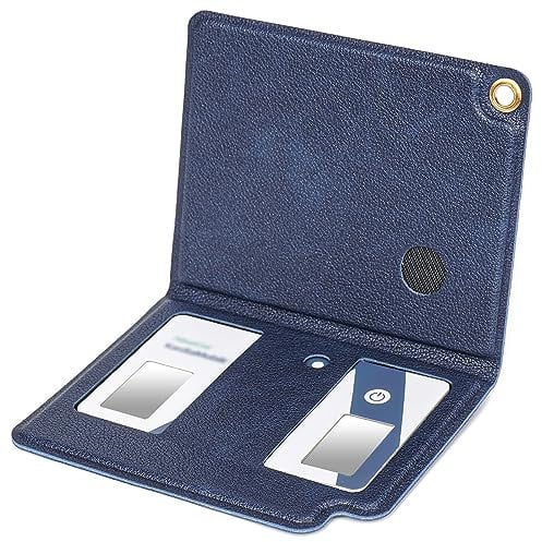 MGZNMTY Tragbare Hartschalen-Reisetasche für AliveCor Kardia Mobile Card Herzfrequenzmesser/Kardiamobile Card persönliche EKG-Monitor-Geräte (nur Hülle) (Marineblau)