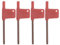 sourcing map 4uds Torx Destornillador T15 S2 Acero Bandera Tipo Estrella Llave para CNC Torno Porta-herramientas
