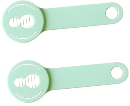 Zerodeko Set di 2 Affettatrici per Fagioli Taglia-Fagioli Rotanti Taglia-Fagioli Utensile da Cucina Robusto E Facile da Pulire.