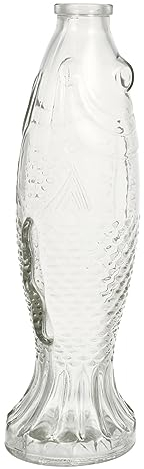OUNONA Fish-shaped Decorative Bottle for Home Glass Vase As Flower Holder Centerpiece for Dining Table