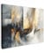 MuchoWow© Cuadros Salon Modernos 70x50 cm Adornos Pared Decorativos Dormitorio Lienzo Pinturas Quadro Decoración Arte - Oro - Plata - Abstracto