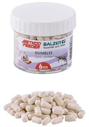 Balzer Method Feeder Dumbbells 6mm Weiss-Knoblauch-Shrimp 60g