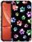 GlamCase for iPhone XR, iPhone XR Case - Dog Cat Paw Watercolour Print Design Printed Slim Fit Cute Plastic Hard Snap on Protective Designer Back Phone Case/Cover for iPhone XR.