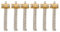 Selles en Laiton, 6 Pièces Selles de Chevalet de Guitare Vintage, Ensemble de Selles en Laiton Compensées pour Guitare électrique Telecaster à Cordier TL, Installation Facile