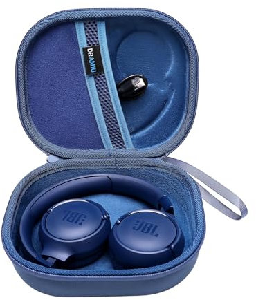 DR·AMIU Hard Case for JBL Tune 510BT/ 520BT/ 660NC/ 670NC/ 500/ JBL Live 460NC/ 670NC/ JR 460NC, Junior 320BT / 470NC Small Headphones, Blue EVA Travel Case