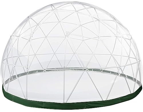 BAOSHIDAER 3.6m Garden Dome Bubble Tent Dome, Transparent TPU Cover （Only transparent cover without tent frame）, Waterproof Garden Dome House Suitable for Patio and Dining Places