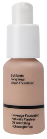 Professional Makeup Full Coverage Foundation Make-up, Wasserfest und langanhaltend, Mattierter Flüssige Foundation 30ML (#104, 30ML)