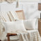 FDTERN 2er Set Creme Weiß Kordsamt Kissenbezug 50x70CM Weich Moderne Dekorative Kissenbezüge Kissenhülle Dekokissenbezug Sofakissen Dekokissen Boho Deko für Sofa Schlafzimmer Wohnzimmer Bett