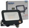 Foco Exterior LED 10W Negro Slim, 1100Lm, Reflector IP65, Proyector Led Ultrafino, Floodlight Lighting, Focos para jardín, terraza, garaje y patio, Luz Natural 4000K (10, Vatios)