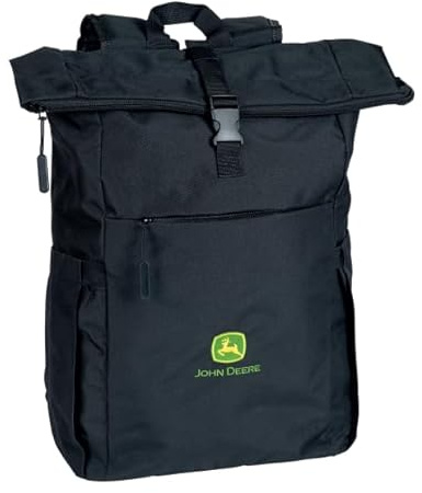 JOHN DEERE Rucksack Schwarz Laptopfach 20L Schultergurte gepolstert