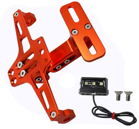 HDOYTXXM Verbessert Die Kennzeichenhalterung Mit LED Beleuchtung Rücklichtständer Und Nummernschildhalterung