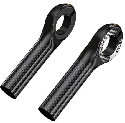 HOUSON Fahrrad Lenkerenden, Carbon Lenkerhörnchen Handlebar Grips MTB Bar Ends Lenkerhörnchen Lenkergriffe MTB Bike Fahrrad Lenker Griffe 22.2mm