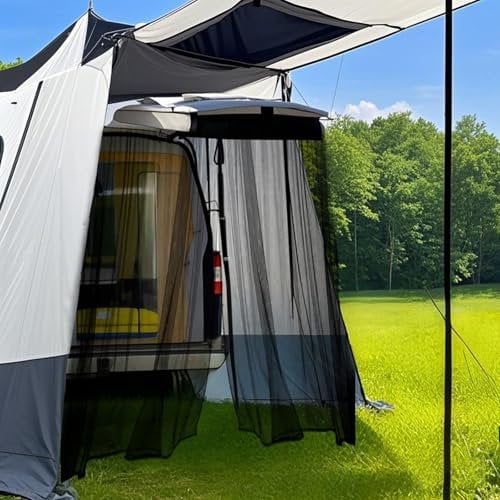 Mosquitera para Tienda Trasera, Mosquitera para Tienda de Coche 220x200 x200cm, Mosquitera para Carpa Trasera de Coche VW T5 T6,100% Antimosquitos, Compatible Tienda Trasera T5 T6 de Air Swimmers.