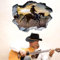 SUPERDANT 3D Wandtattoo Cowboy Auf Pferd Cowboy Bei Sonnenuntergang Wandsticker Für Wohnzimmer Wandaufkleber DIY Vinyl Wandsticker Kunstdekor Für Küche Restaurant Esszimmer Wanddekoration