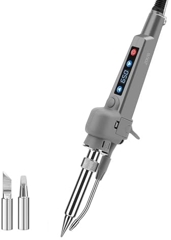 LeTkingok Tragbarer Lötkolben 220V, 200W mit Ständer, Schnellheizkern aus Keramik 200–650 °C