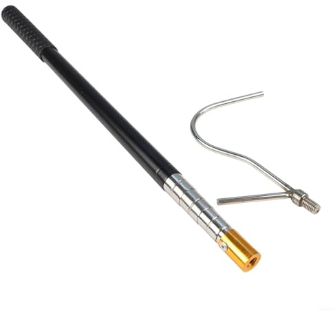 MIKMLYZE Retractable Roof Opener Rod 53.5-160 CM, Stainless Steel Telescopic Pole with Hook for RV Awning for SKYLIGHT Opening, Adjustable Extension Tool