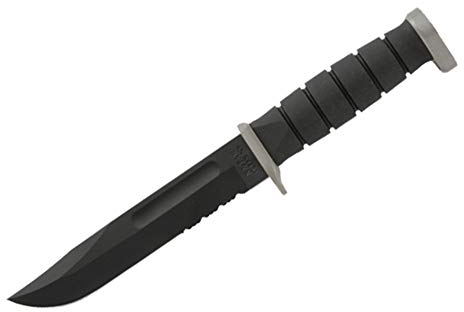 Ka-Bar D2 Extreme, Kraton Handle, Comboedge, Kydex Sheath, Schwarz
