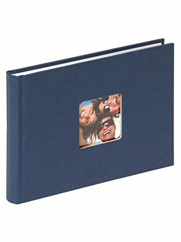 walther design Fotoalbum blau 22 x 16 cm mit Cover-Ausstanzung, Fun FA-207-L