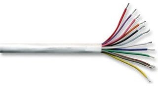 Cable-Core Alarm Cable White 12 Core Burglar Security System Wire Per 50 metres 50m