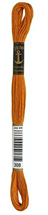 ANCHOR Sticktwist, Running Length: 8M 308 Embroidery Threads