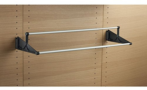 Servetto Wand Schuhhalter Schuhregal, Schuhhalterung Schrank Kunststoff schwarz