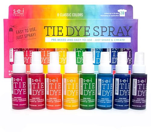 Asciugabiancheria tintura Artigianale e Tessuto Spray 2 Once 8/Pkg-Misto Colori