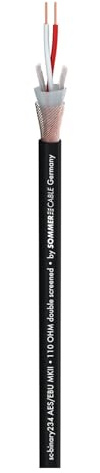 SOMMER DMX Kabel 2x0.34 100m bk BINARY FRNC