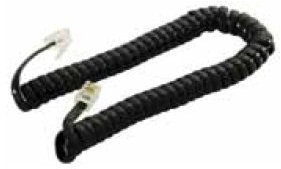 Cavo telefonico spiralato con 2 spine modulari 4p/4c - L. 1,0 mt