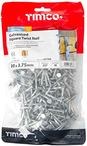 TIMCO Galvanized Square Twist Nail 30 x 3.75-1kg Bag