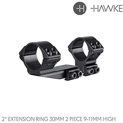 Hawke Extension 9-11 High Riflescope Ring Mount with 2 extension