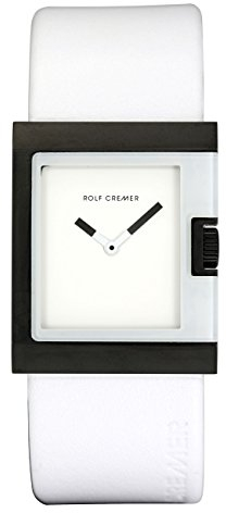 U - Design-Uhr - schwarz/weiss