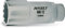 Hazet 880TZ-13 Douille carré creux 10 mm/profil traction à 12 pans extérieurs Taille 13 longueur 54 mm