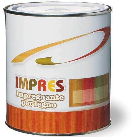 Impregnante Sintetico Satinato per Legno Impres Laiv colore Noce Scuro 0,750 Lt.