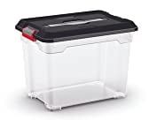 KIS Aufbewahrungsbox Moover Box S transparent/schwarz