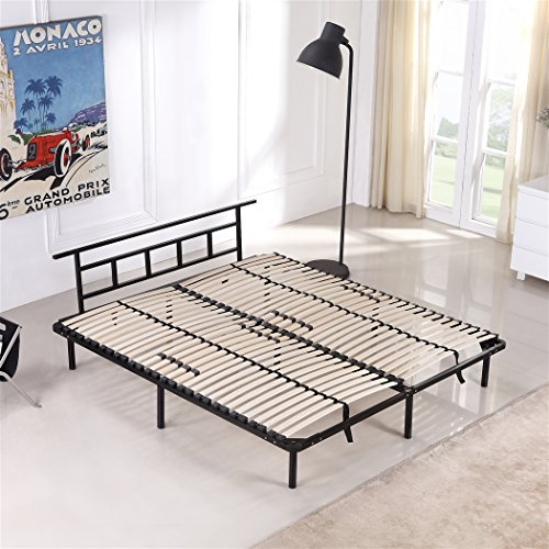 i-flair Metallbett 140x200 cm, Futonbett - für alle Matratzen geeignet