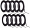 Kuuqa Ruban de tableau blanc noir Bandeaux de bande de 3 mm de largeur Bandeaux Ruban adhésif Ruban adhésif autocollant autocollant 10 rouleaux