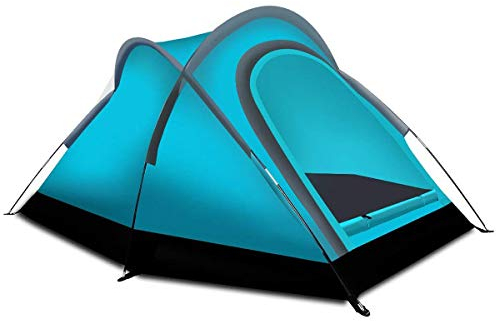 Alvantor Campingzelt Outdoor Warrior Pro Rucksackreisen, geringes Gewicht, nicht wasserdicht, Familien-Zelt, Pop-Up-Instant-Port, tragbar, kompakt, einfach aufzubauen, (zum Patent angehängt), Blaugrün, 210,8 x 139,7 x 117,7 cm (9013)