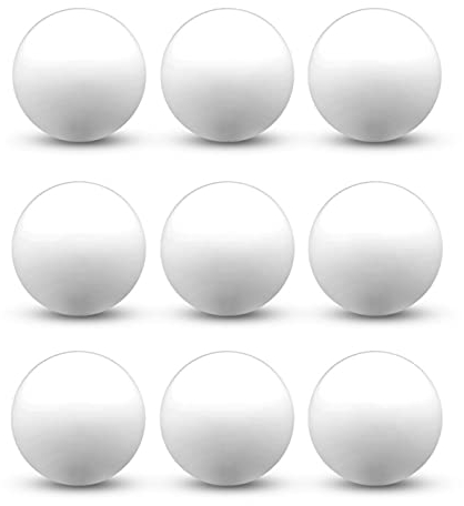 mixed24 75x Tischtennisbälle 40mm weiß ohne Aufdruck Bierpong Beerpong