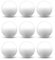mixed24 75x Tischtennisbälle 40mm weiß ohne Aufdruck Bierpong Beerpong