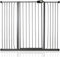 Safetots Extra Tall Metal Safety Gate Pressure Fit, 133.2cm - 140.8cm, Slate Grey, 104cm in Height, Extra Tall Stair Gate, Tall Baby Gate, Easy Installation
