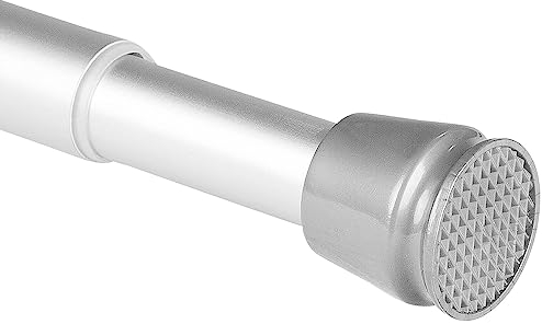 bomoe Duschvorhangstange Ohne Bohren 70-120 cm Stufenlos Ausziehbar – Duschstange Teleskopstange zum Klemmen Schwarz Spannstange ohne Bohren Rutschfest Klemmstange Gardinenstange Ohne Bohren – Neptun