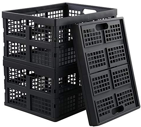 EudokkyNA 3er Pack 30L Faltbare Aufbewahrungskisten Grau Faltkorb Mülleimer