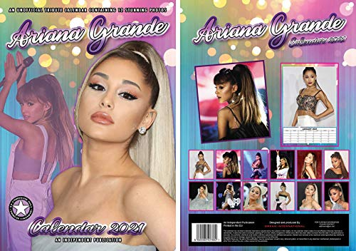 dre Ariana Grande Kalender 2021 + GRATIS Schlüsselanhänger Tributekalender Wandkalender NEU Din A3