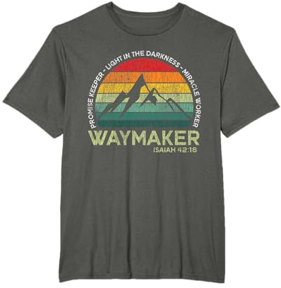 Vintage Waymaker Versprechenkeeper Miracle Worker Christian T-Shirt