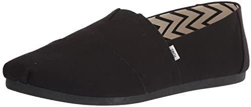 TOMS Alpargata Cotton Canvas Mens Black Espadrilles-UK 8 / EU 42