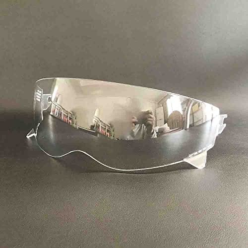 Jdon-hats Motorrad-Helm-Objektivvisier for Skorpion Exo. Combat/Covert-X Retro Helmgläsergläser (Farbe : Transparent)